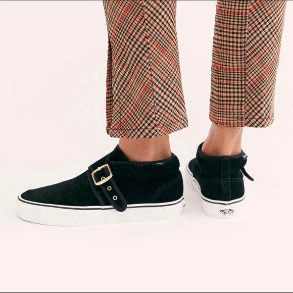 Vans Other - Vans Suede Chukka MS Hightop Buckle Sneakers